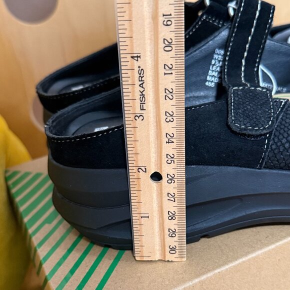 New White Mountain Women's Mary Jane Clog Slide Shoes Black Leather Size 9.5 M - Picture 2 of 16